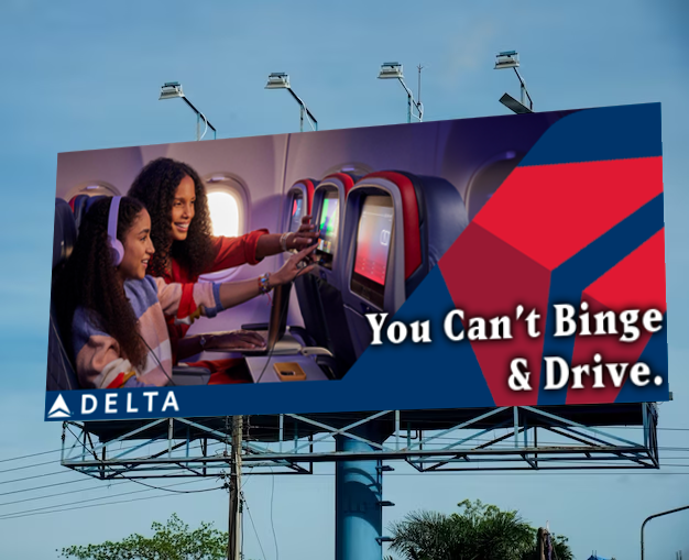 Delta campaign execution 2 billboard mockup